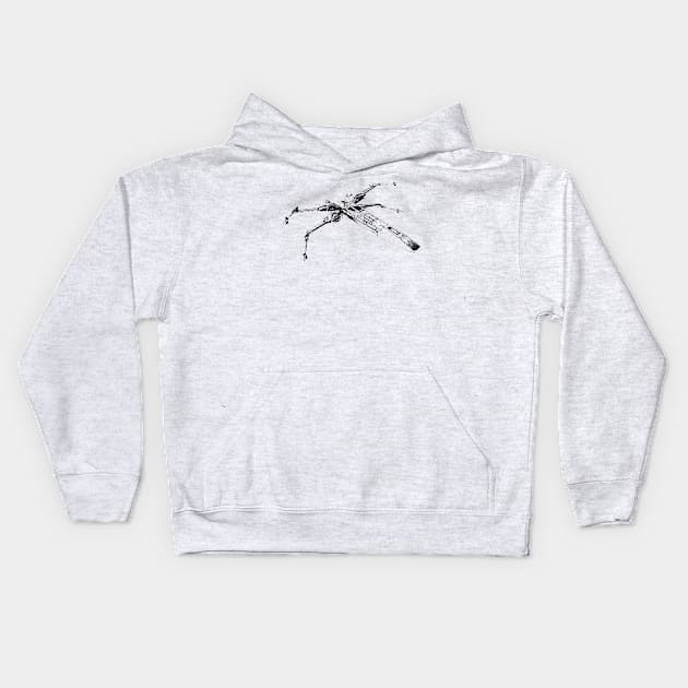 X Wing Fighter Kids Hoodie by Dennson Creative